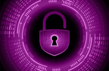 siber güvenlik kavramı arka plan, kilitle 