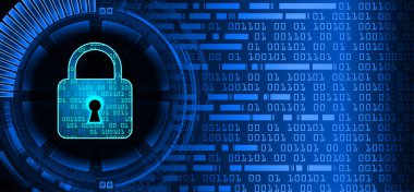 siber güvenlik kavramı arka plan, kilitle 