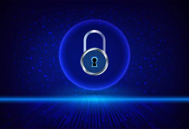 siber güvenlik kavramı arka plan, kilitle 