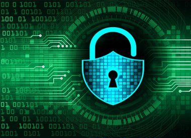 siber güvenlik kavramı arka plan, kilitle 