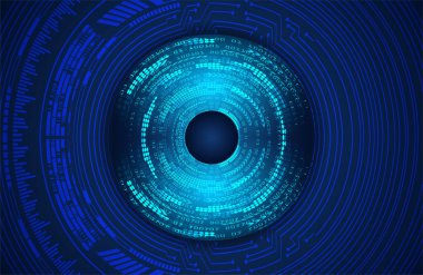 Global teknoloji ağı. Dünya ikili devre kartı gelecek teknolojisi, mavi hud siber güvenlik kavramı. 3d oluşturma.