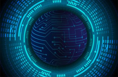 Siber devre gelecekteki teknoloji kavramı