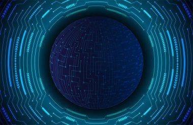 Siber devre gelecekteki teknoloji kavramı