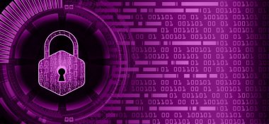 siber güvenlik kavramı arka plan, kilit, dijital yüksek hızlı internet tasarımı