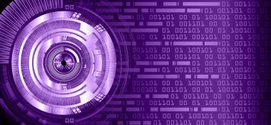 göz ve vektör illüstrasyonlu siber güvenlik kavramı