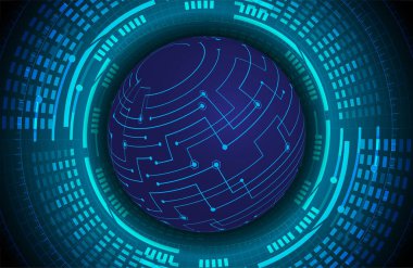 Siber devre gelecekteki teknoloji kavramı