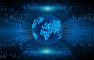 Dünya gezegeniyle küresel ağ kavramı