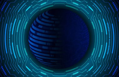 Siber devre gelecekteki teknoloji kavramı