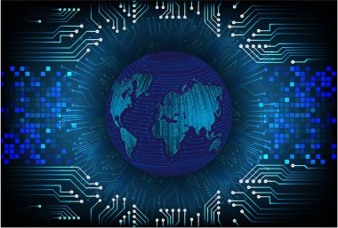 Siber devre gelecekteki teknoloji kavramı