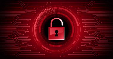 Siber güvenlik veri koruması iş teknolojisi gizlilik kavramı. 