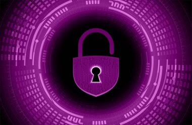 Siber güvenlik veri koruması iş teknolojisi gizlilik kavramı. 