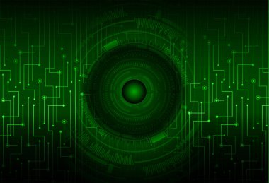 Global teknoloji ağı. Dünya ikili devre kartı gelecek teknolojisi, mavi hud siber güvenlik kavramı. 3d oluşturma.