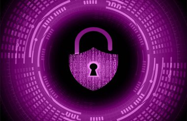 Siber güvenlik veri koruması iş teknolojisi gizlilik kavramı. 