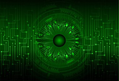 Global teknoloji ağı. Dünya ikili devre kartı gelecek teknolojisi, mavi hud siber güvenlik kavramı. 3d oluşturma.