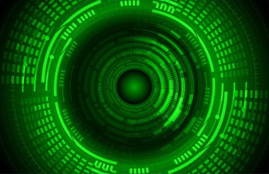 Global teknoloji ağı. Dünya ikili devre kartı gelecek teknolojisi, mavi hud siber güvenlik kavramı. 3d oluşturma.