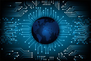 siber güvenlik kavramı arka plan, soyut illüstrasyon tasarımı