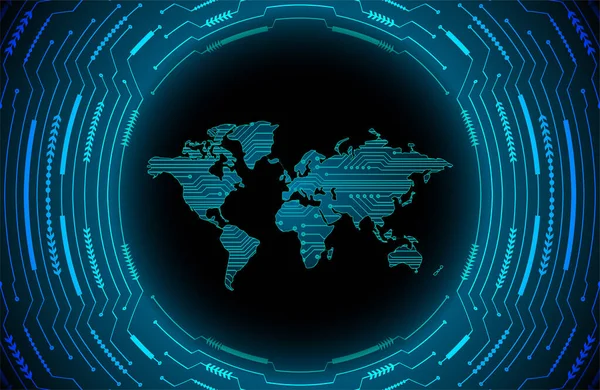 Wereldwijde Netwerkverbinding Wereldkaart Achtergrond Mondiaal Bedrijfsconcept Globaal Netwerkaansluitconcept — Stockvector