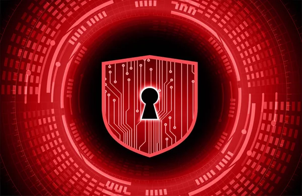 Conceito Segurança Cibernética Com Escudo Proteção Dados Digitais — Vetor de Stock