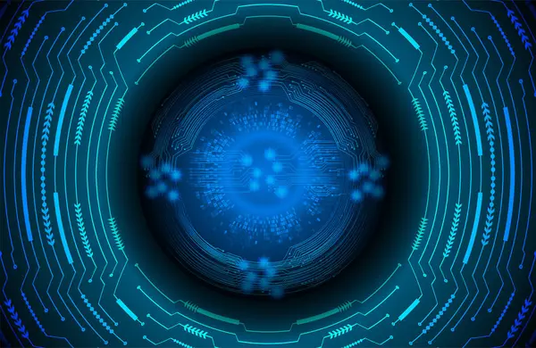 Blauwe Abstracte Achtergrond Technologie Concept — Stockvector