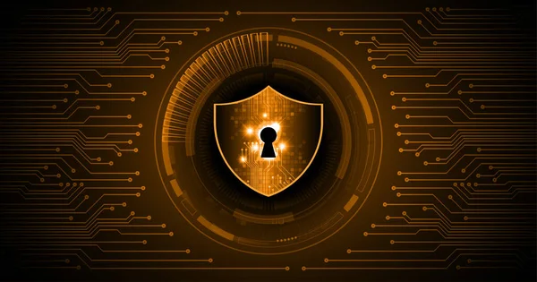 Cibersegurança Proteção Dados Conceito Privacidade Tecnologia Empresarial — Vetor de Stock