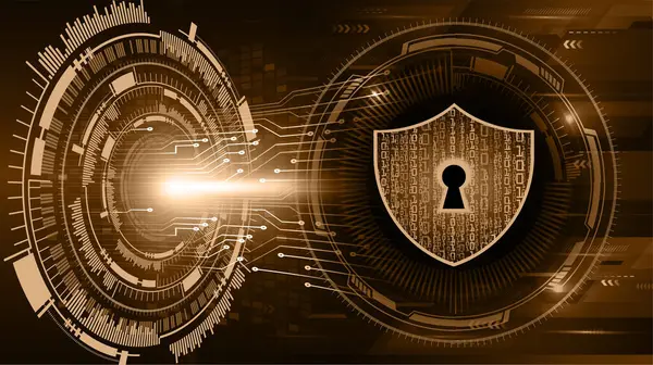 サイバーセキュリティデータ保護ビジネステクノロジープライバシーコンセプト — ストックベクタ
