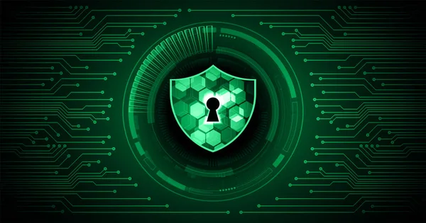 Ciberseguridad Protección Datos Privacidad Tecnología Privacidad Concepto Fondo Con Diseño — Vector de stock