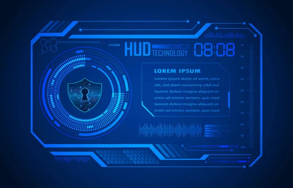 带有虚拟Hud接口的未来主义Hud接口 — 图库矢量图片