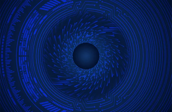 全球技术网络 世界二进制电路板未来的技术 蓝色Hud网络安全概念背景 3D渲染 — 图库矢量图片
