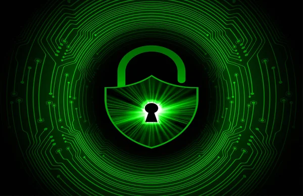 Cybersecurity Concept Achtergrond Vector Illustratie — Stockvector