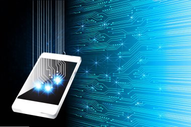 Siber devre gelecekteki teknoloji kavramı