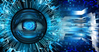 Siber devre gelecekteki teknoloji kavramı