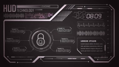  Kilitlenmiş geleceksel bir hud teknolojisi arayüzü