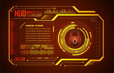 Sayısal arkaplan ve siber güvenlik konusunda kapatılmış asma kilit