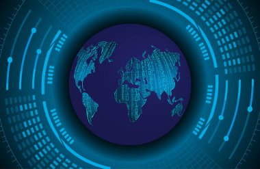 harita soyut fütüristik arkaplan vektör çizimi 