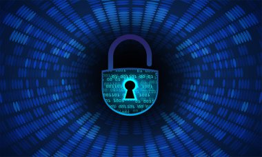  Ortasında parlayan anahtar olan bir asma kilit.