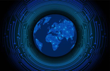 Siber devre gelecekteki teknoloji kavramı