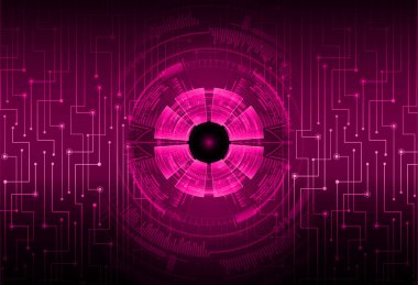 göz siber devre gelecekteki teknoloji konsepti 