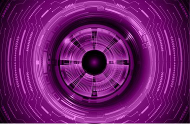 Göz siber güvenlik gelecekteki teknoloji konsepti 