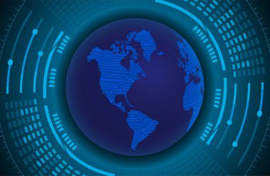 Siber devre gelecekteki teknoloji kavramı