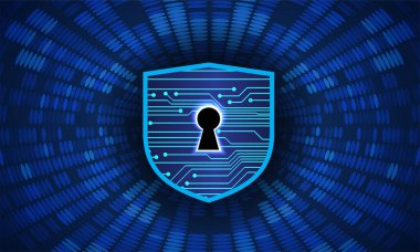 dijital kilit teknolojisi güvenlik konsepti arka plan vektörü