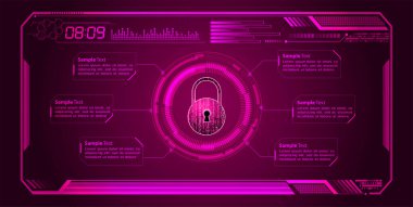 Gelecekçi kullanıcı arayüzü. Hud arayüzü. vektör illüstrasyonu