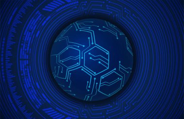 Küre ve ikili kodların dijital arkaplanı.