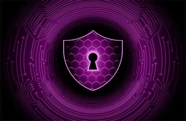 Concetto Tecnologia Cyber Security — Vettoriale Stock