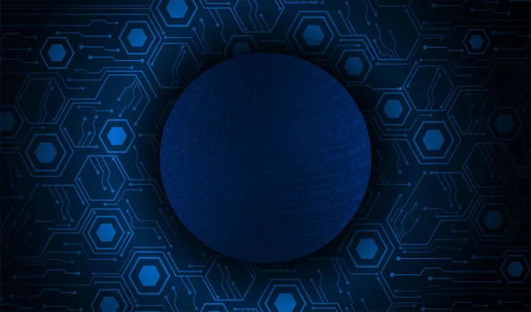 Fondo Azul Abstracto Con Código Binario Tecnología Internet Red Datos — Vector de stock