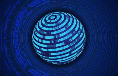 Soyut fütürist arka plan. Teknoloji konsepti Siber devre gelecekteki teknoloji kavramı      