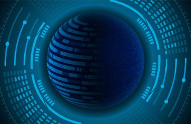 Siber devre gelecekteki teknoloji kavramı