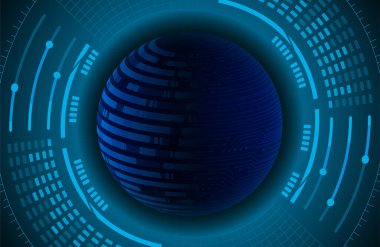 Siber devre gelecekteki teknoloji kavramı