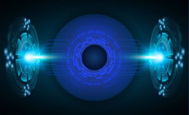 Soyut fütürist arka plan. Teknoloji konsepti Siber devre gelecekteki teknoloji kavramı      