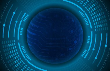 Siber devre gelecekteki teknoloji kavramı