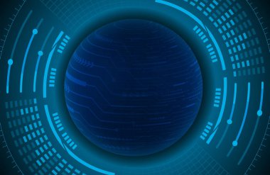 Parlayan küre ve parlayan parçacıklarla soyut fütüristik arkaplan. Dijital veri bağlantısı. büyük veri teknolojisi. 3d oluşturma.